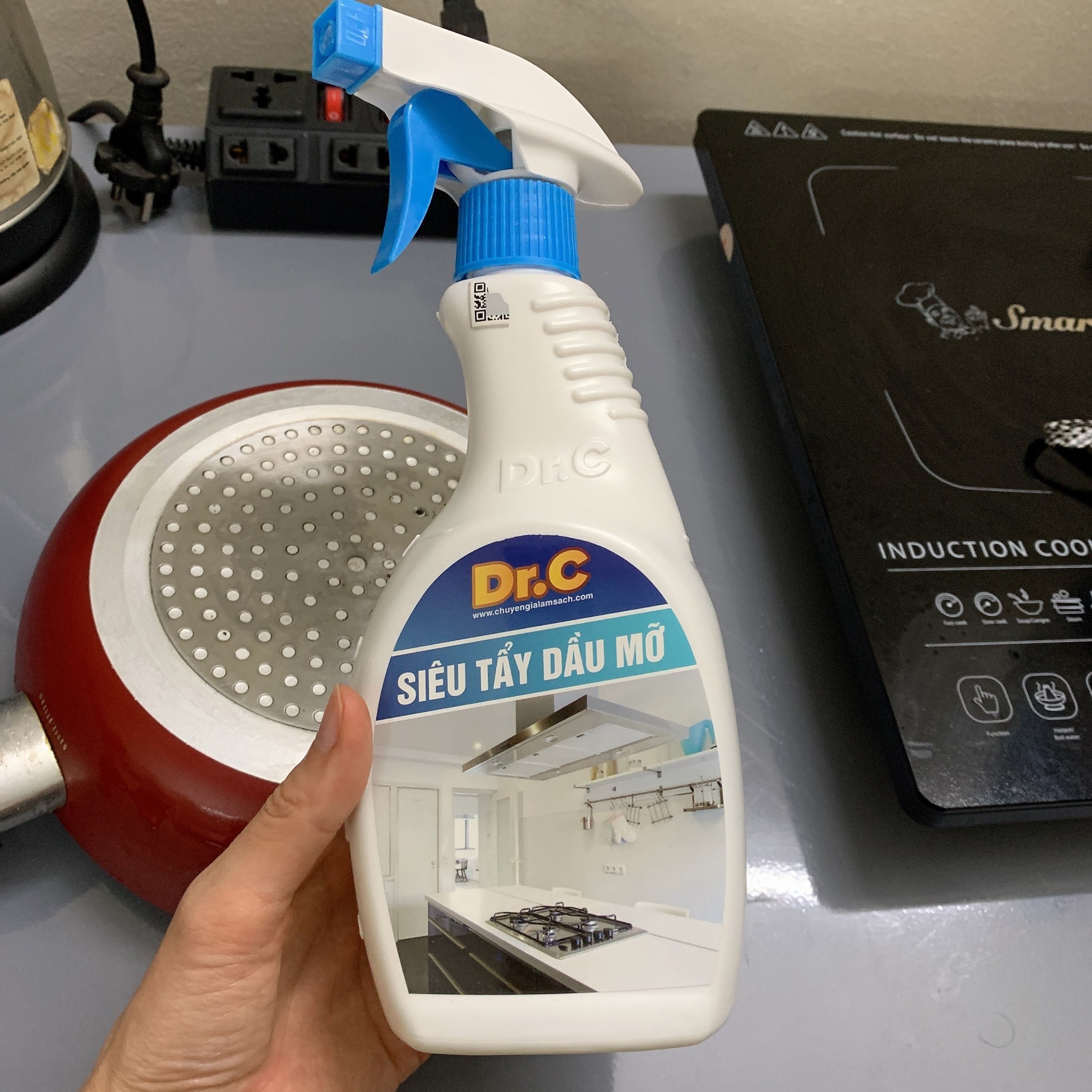 Siêu tẩy dầu mỡ dr. c - bác sĩ làm sạch nhà bếp - chai 500ml