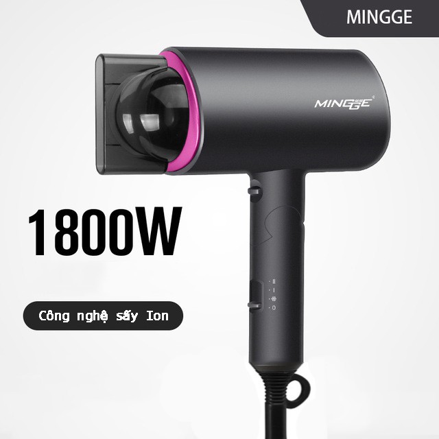 [MẪU MỚI 2021 ] Máy sấy tóc Mingge, 3 chế độ sấy tóc, công suất 1800W, Máy sấy tóc đa năng tiện lợi, Máy sấy tóc mẫu mới 2021 -  Máy sấy tóc - gập gấp gọn - Bảo hành 12 tháng uy tín GIANG CHI ECOVACSS HOUSE