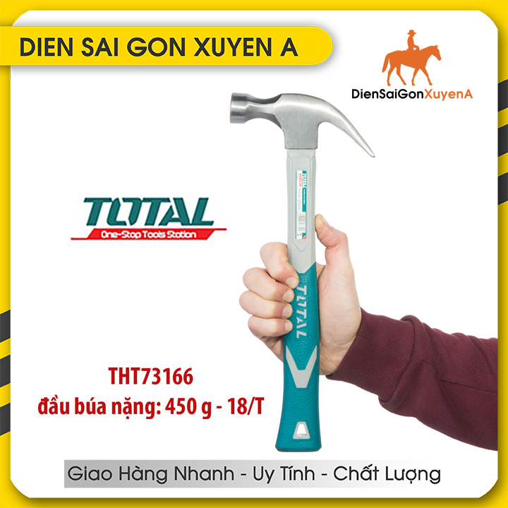 Búa nhổ đinh 450g 16oz 330mm Total THT73166