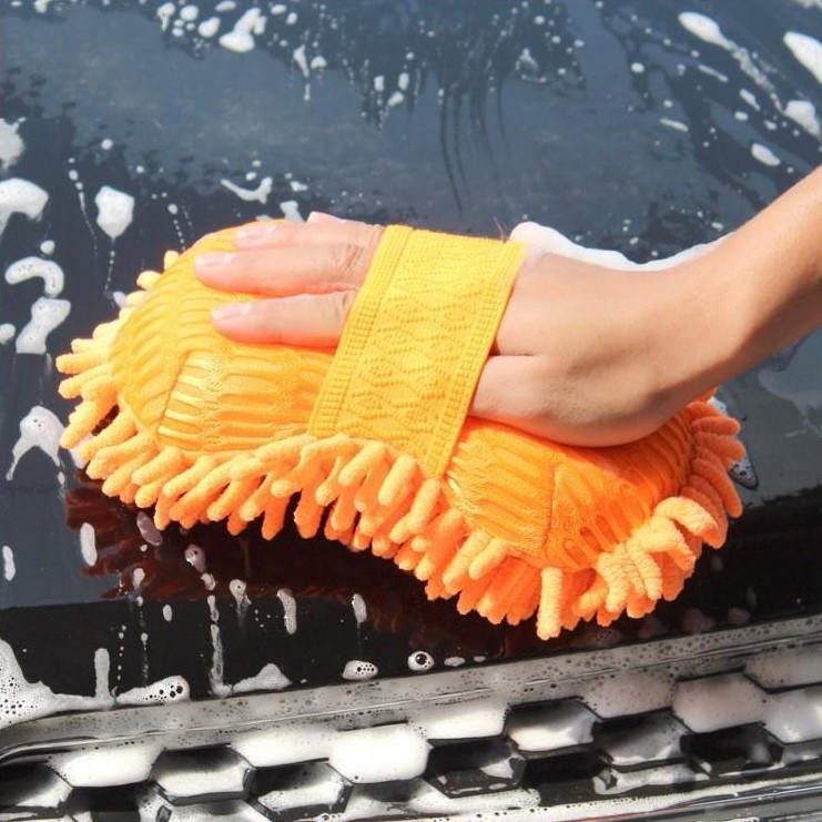 [Mã LIFEXANH03 giảm 10 đơn 500K] Miếng San Hô Rửa Xe Microfiber Siêu Mịn Tiện Dụng