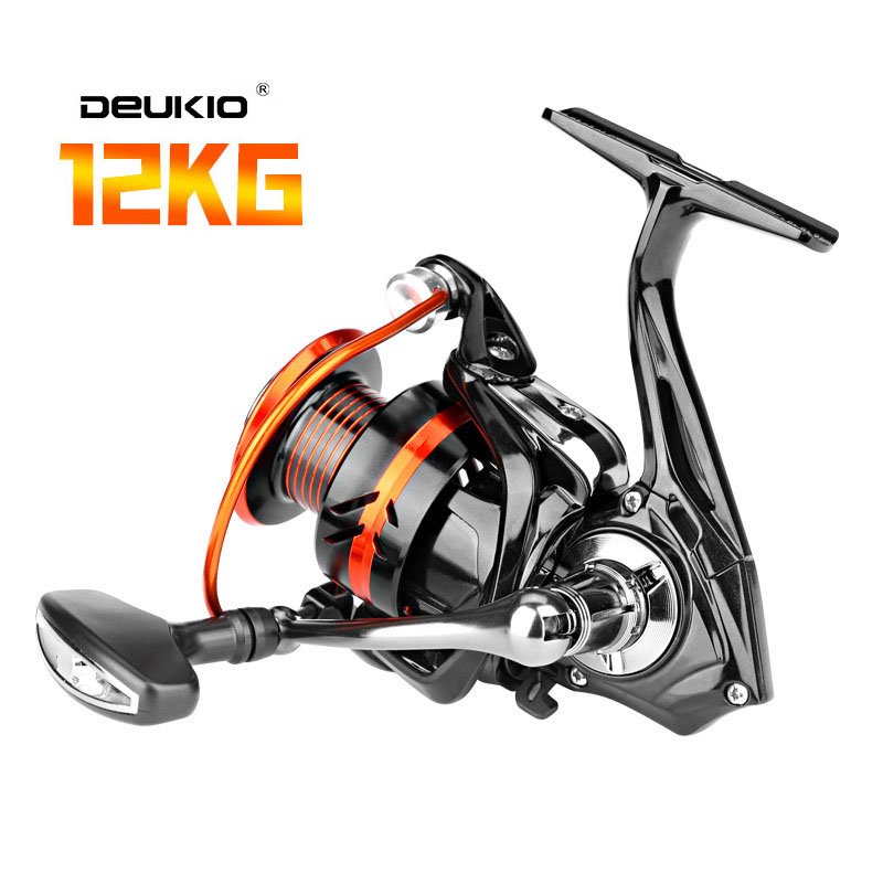 Máy câu cá Deukio CK Cối + bánh răng+ tay quay kim loại size từ 2000-7000 câu lục câu lure và lăng xê CK