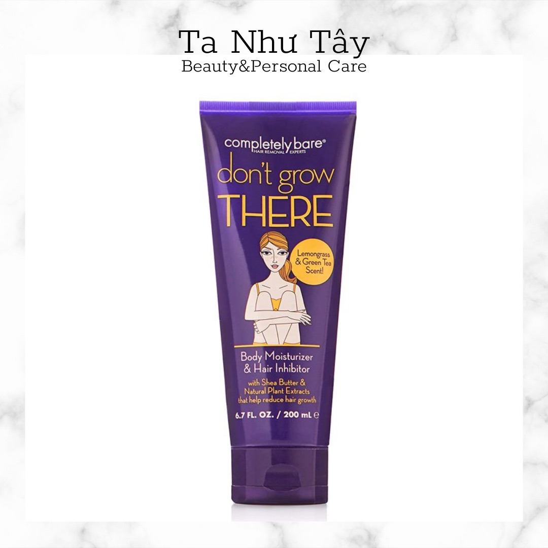 KEM DƯỠNG ẨM ỨC CHẾ LÔNG COMPLETELY BARE DON'T GROW THERE (bản Mỹ🇺🇸)200ml