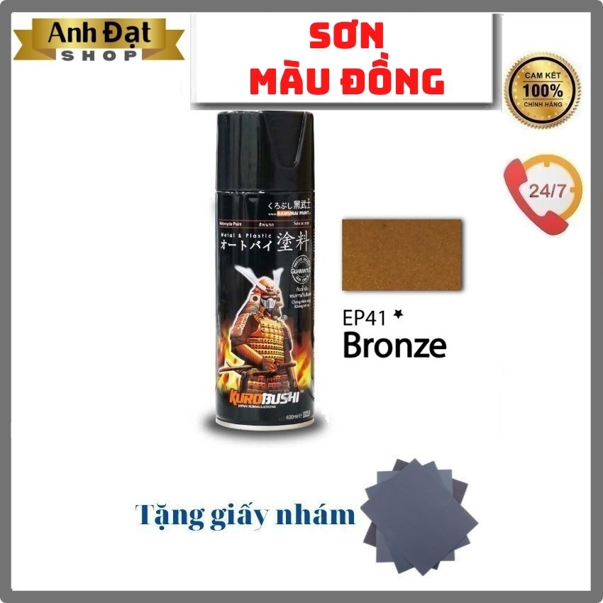 Màu đồng EP41* 400ml, có khả năng kháng xăng , chống rạn nứt, Anh Đạt shop