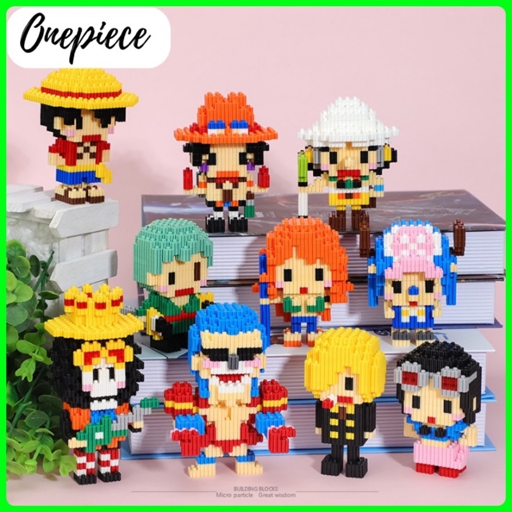 Đồ Chơi Lắp Ráp mô hình 3D Once piece Nhân Vật Đảo hải tặc