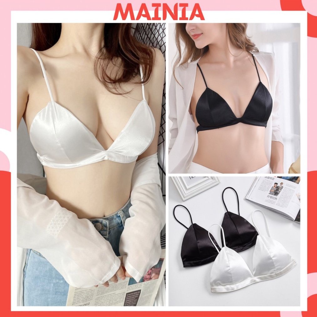Áo lót nữ, áo bra nữ thiết kế lụa bóng cao cấp sexy quyễn rũ - bra phi bóng