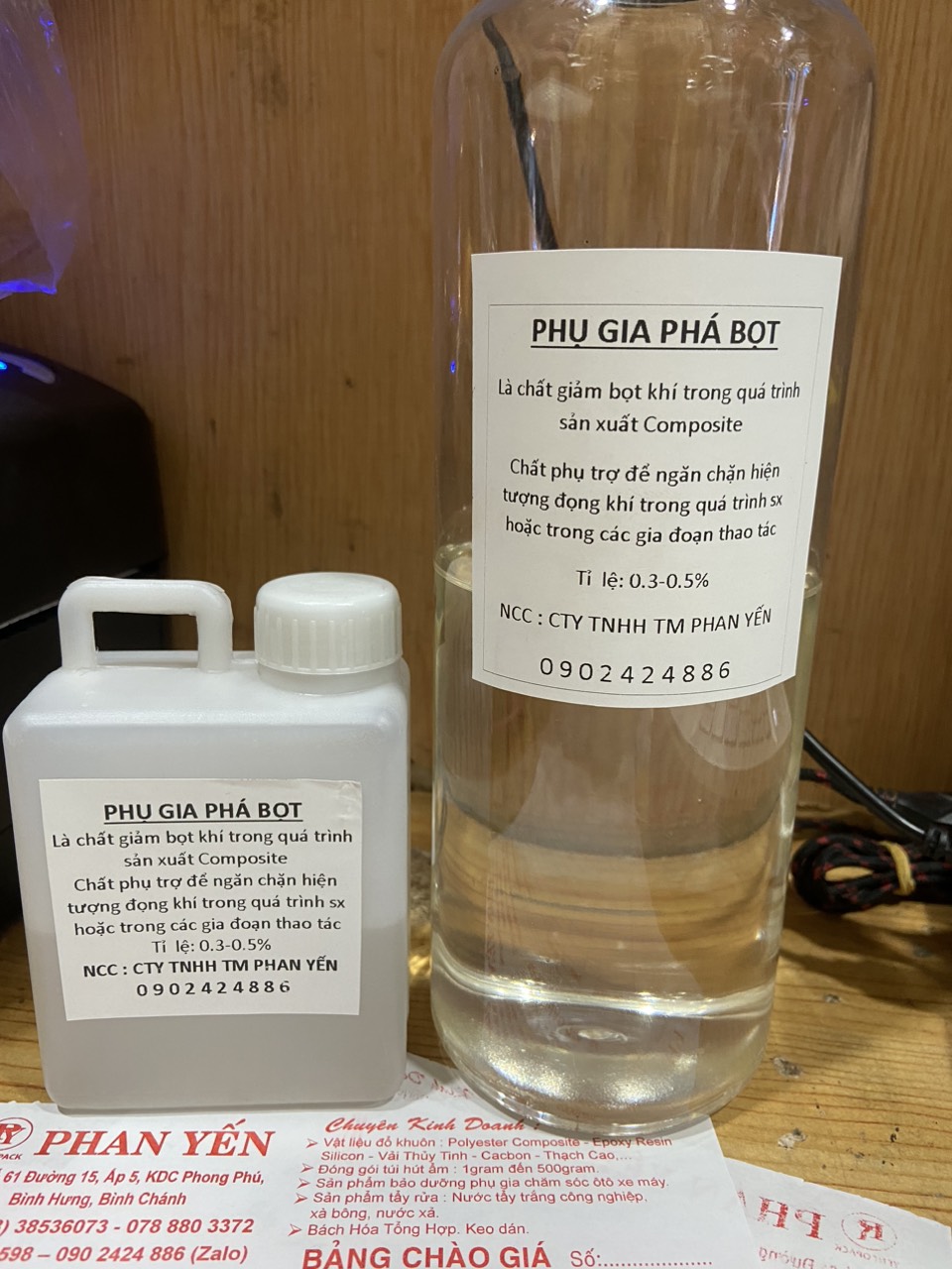 Phụ gia khử bọt,phá bọt trong Composite polyester
