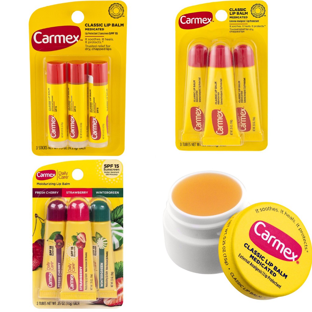 Son Carmex nhiều loại