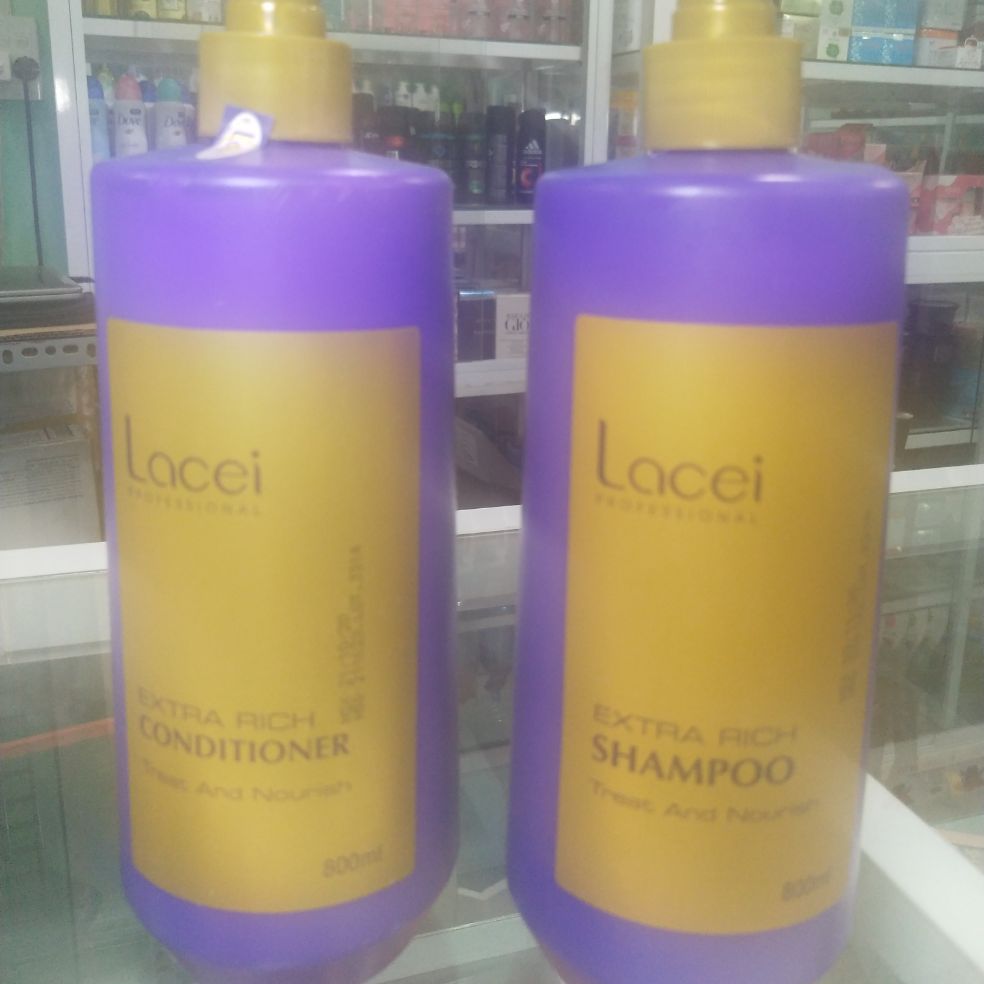 Dầu gội xả tóc siêu mượt lacei tím 800ml*2