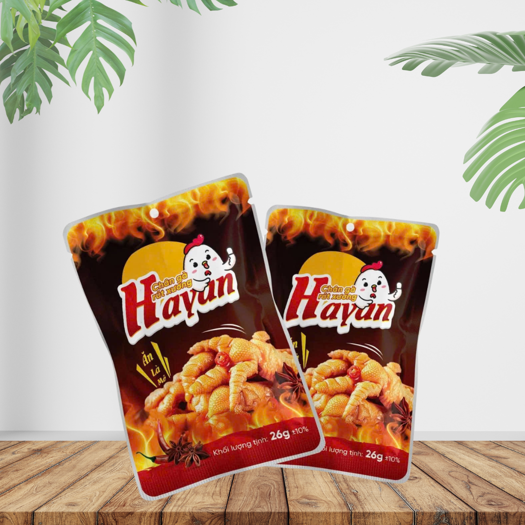 Chân gà rút xương Hayan Ngon Ngon 365 bịch 26G