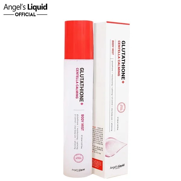 Xịt mụn lưng Angel's Liquid Glutathione+ Centella Calming Body Mist 150ml