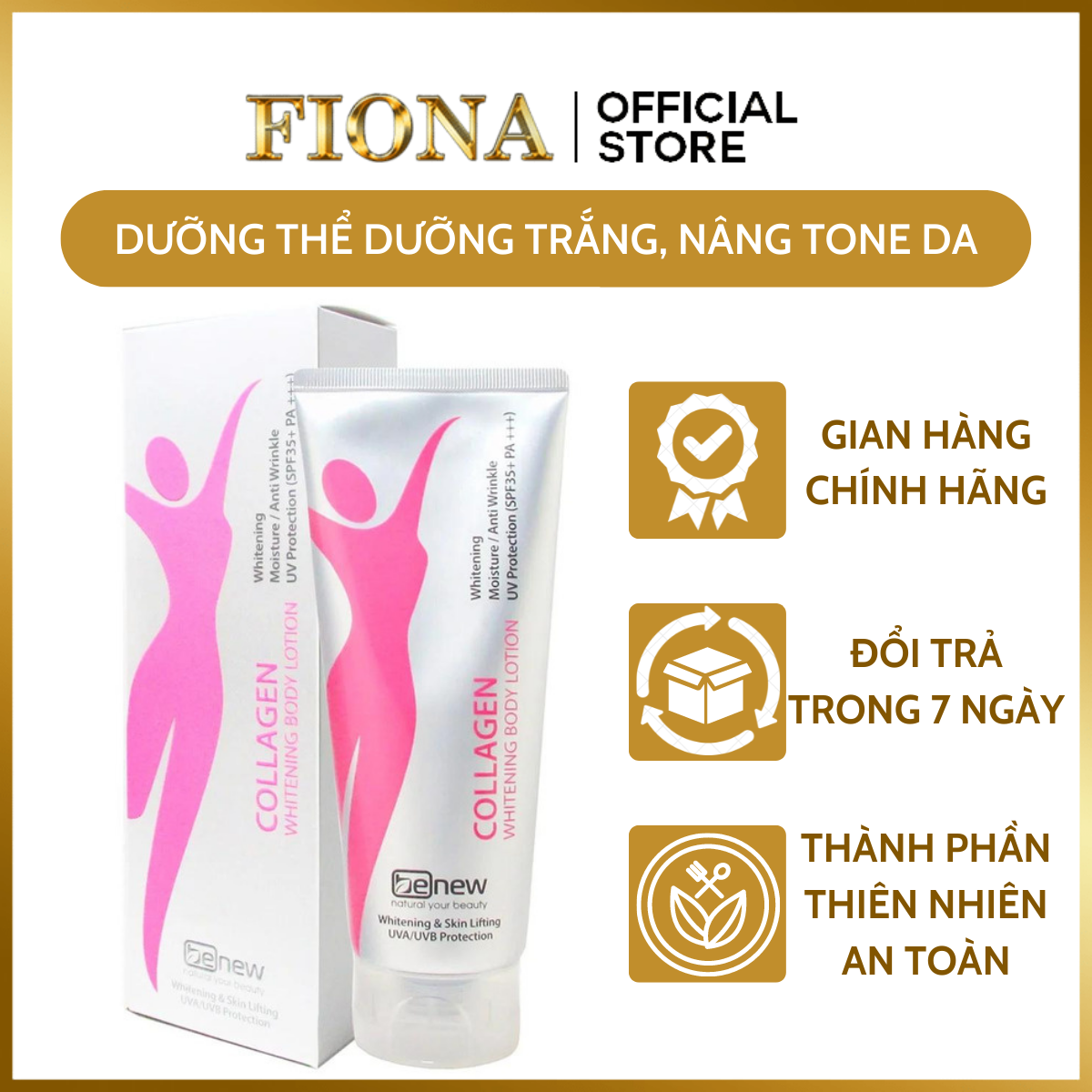 KEM DƯỠNG TRẮNG BODY & NÂNG CƠ – BENEW COLLAGEN WHITENING DƯỠNG ẨM NÂNG CƠ DA, GIẢM THÂM MỤN