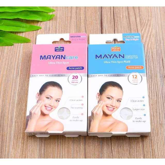 Miếng dán mụn Mayan hộp 20 miếng tặng thêm 4 miếng giá không đổi