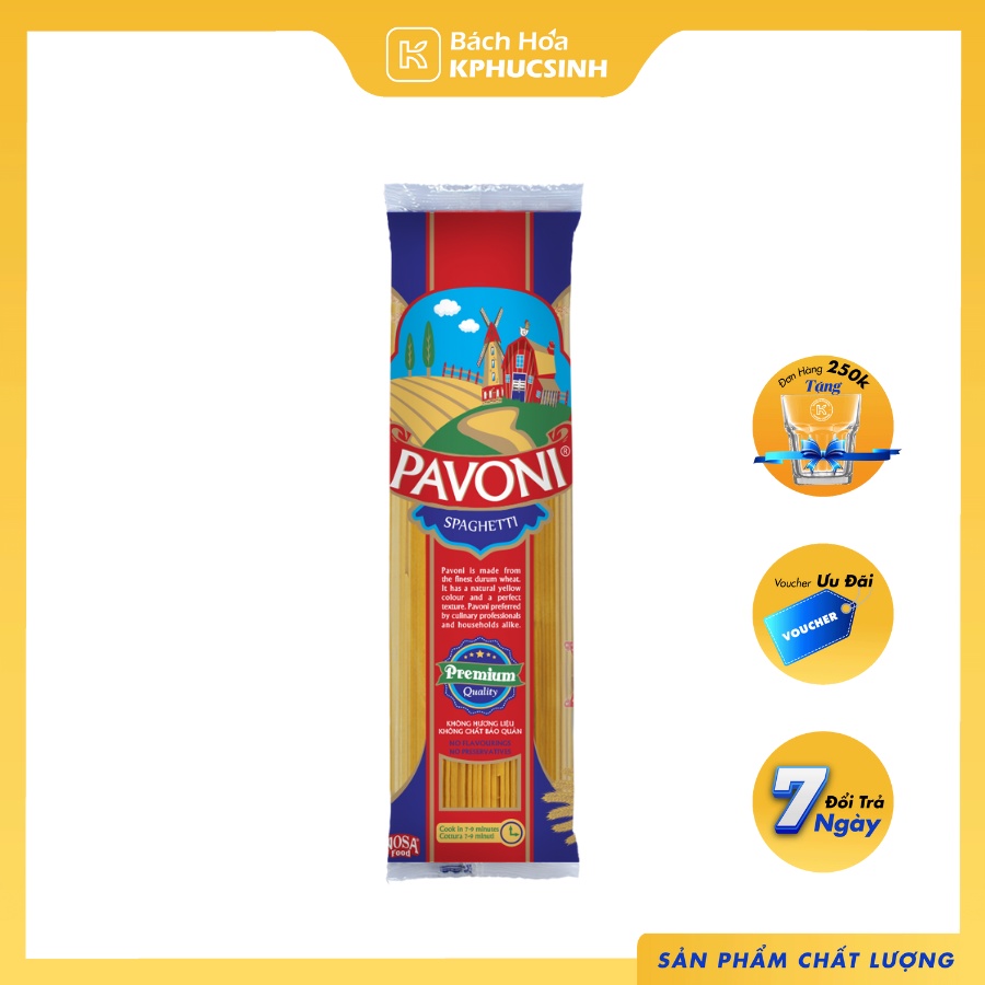 Mỳ spaghetti pavoni 400g Kphucsinh