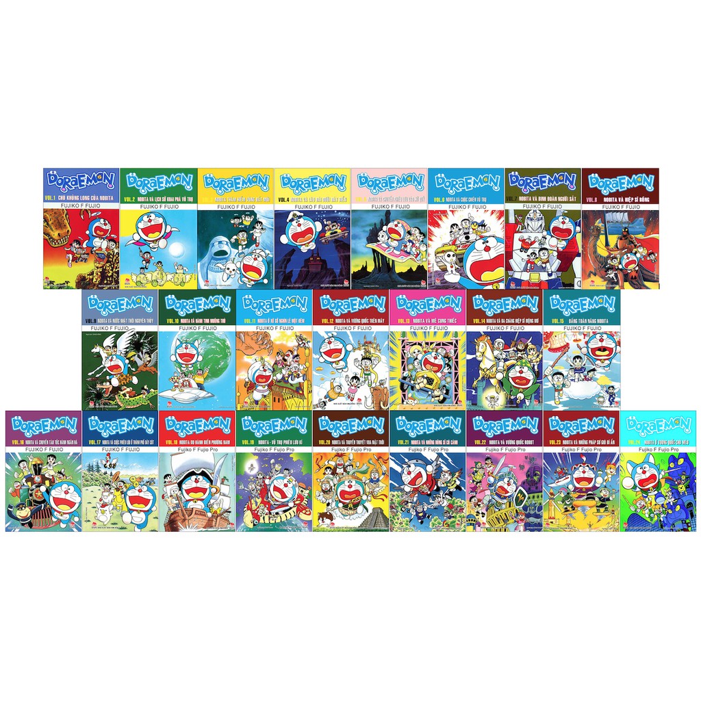 Combo truyện tranh doraemon truyện dài - trọn bộ 24 tập - new 100%