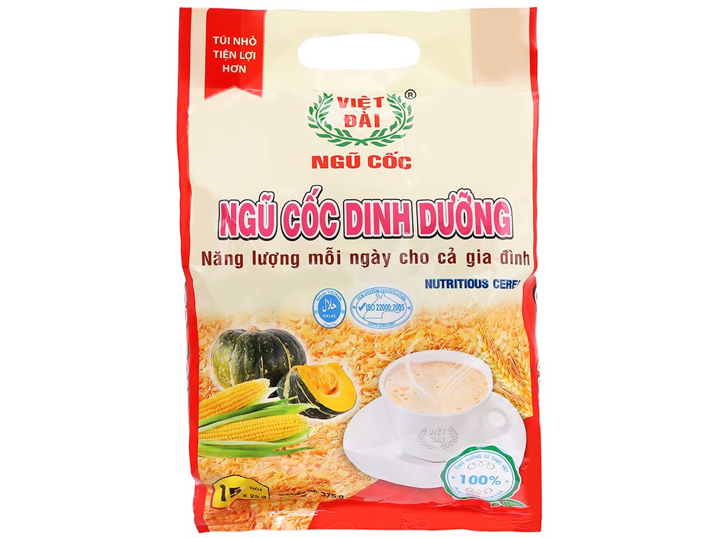 Bột uống hỗn hợp Ngũ cốc dinh dưỡng Việt Đài 20gói 25gr - 01433