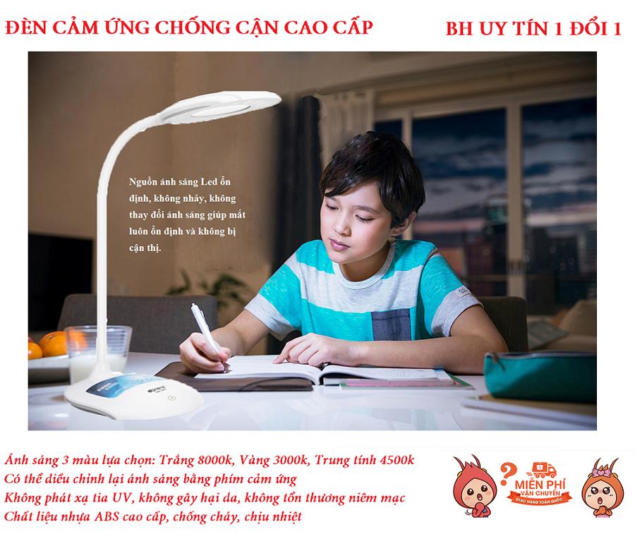 Đèn học chống cận - Đèn led chống cận thị - Đèn học Led cảm ứng chống cận thị tích điện thông minh - Phân phối và bảo hành uy tín bởi HOT TREND SG