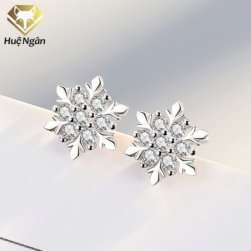 Bông tai bạc ý huệ ngân - hoa tuyết rye140771