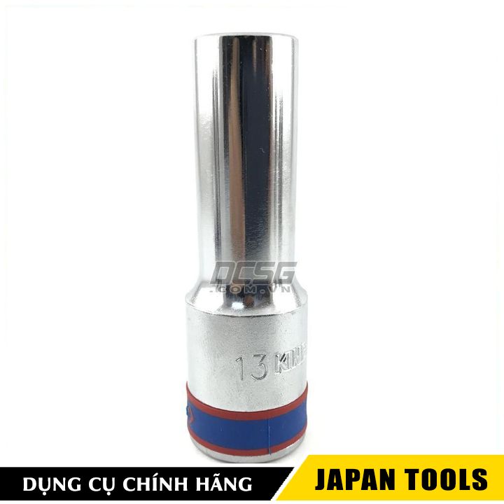 Đầu tuýp bạc dài 13mm chuôi 1/2" kingtony 423513m | japan tools