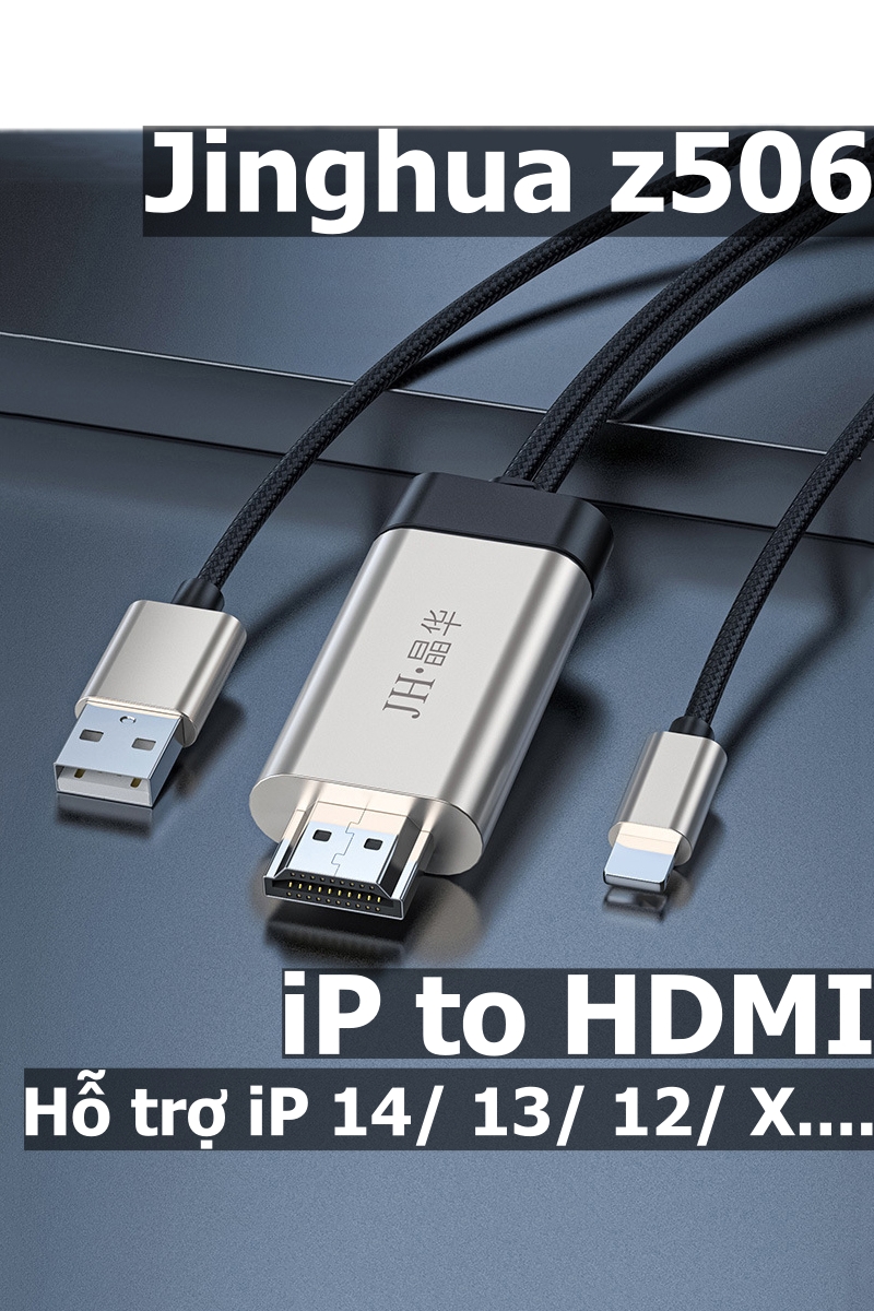 Cáp chuyển iPhone, iPad ra màn hình, tivi cổng HDMI - hỗ trợ iOS 15 16 17