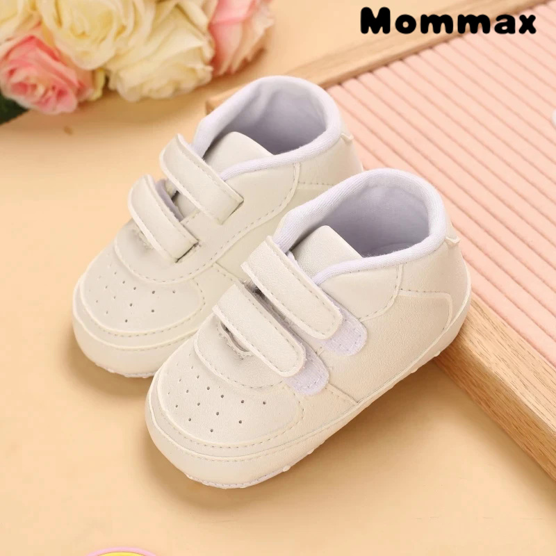 Cute Infant Spring Shoe Newborn Infant Girls And Boys Recreational Baptism Non-Slip Walking Shoe White Soft-Soled Sneaker Prewalker（Please contact the store for products worth 999999 Vietnamese dong）