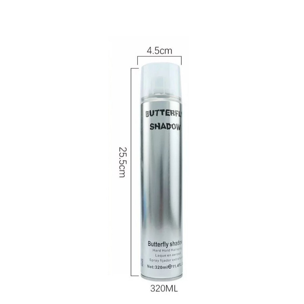 Gôm xịt tóc nam Butterfly Shadow Gôm bạc giữ nếp tạo kiểu nam và nữ chính hãng - 320ml