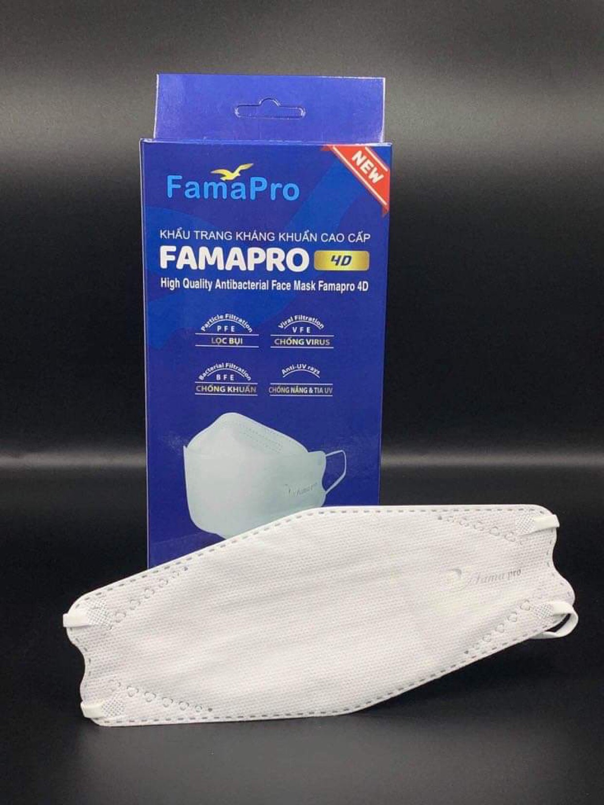 1 thùng 200 cái khẩu trang kf94 famapro 4D cao cấp/khẩu trang Nam Anh/khẩu trang kháng khuẩn