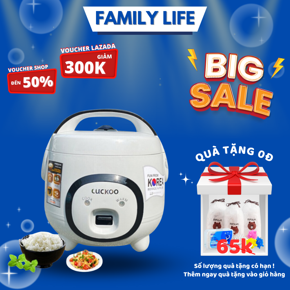 Nồi cơm điện mini cuckoo, nồi cơm điện mini 1,2l; 1,8l dành cho 1 đến 5 người ăn, nồi cơm điện chống dính công nghệ hàn quốc