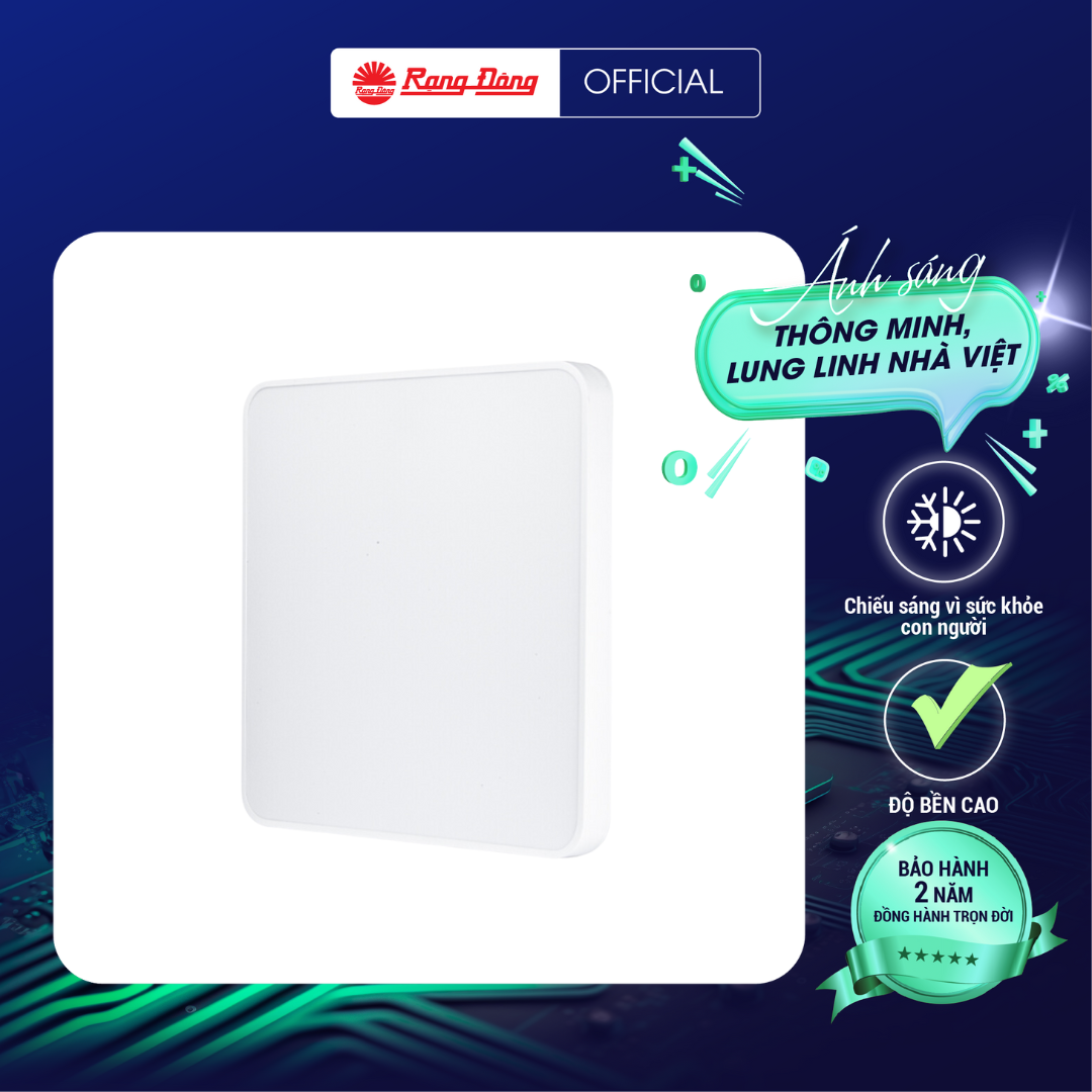 Đèn LED Ốp trần Vuông LN16 540x540/40W Chính hãng Rạng Đông Tiết kiệm năng lương Cho ánh sáng đẹp Dễ dàng lắp đặt sử dụng
