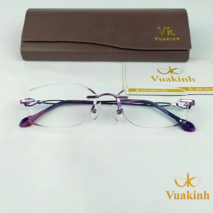 kính cận nữ không viền V300