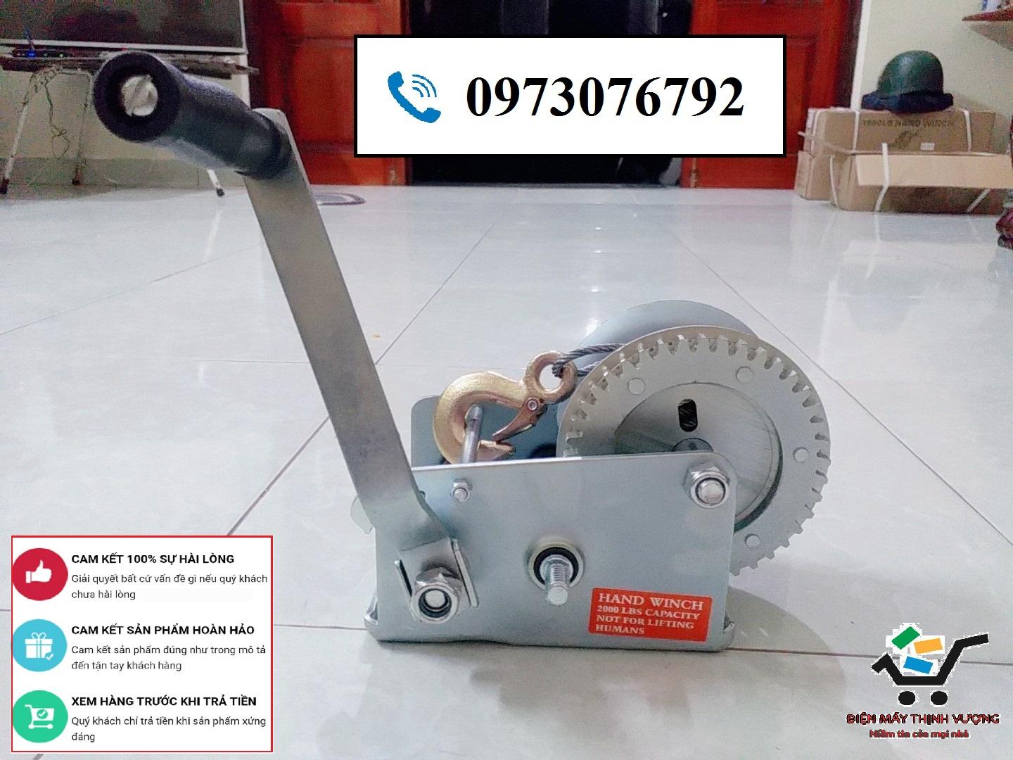 Toi quay tay 600 LBS RẺ-BỀN-ĐẸP-UY TÍN-Tời quay tay, tời tay 272kg