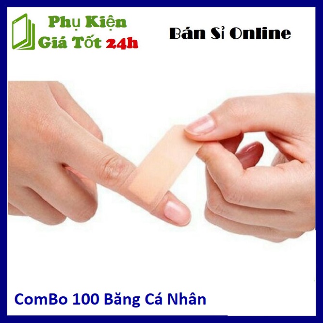 [HCM]⚡ Combo 100 Miếng Dán Băng Cá Nhân - Sét 100 Miếng Băng Keo Cá Nhân Chuyên Dụng ⚡