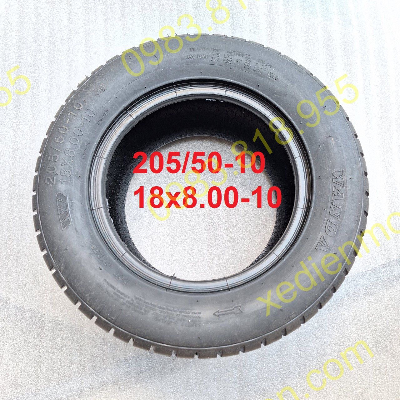 Lốp xe golf lốp xe thể thao atv 205/50-10 hay 18x8.00-10 và lazang -10