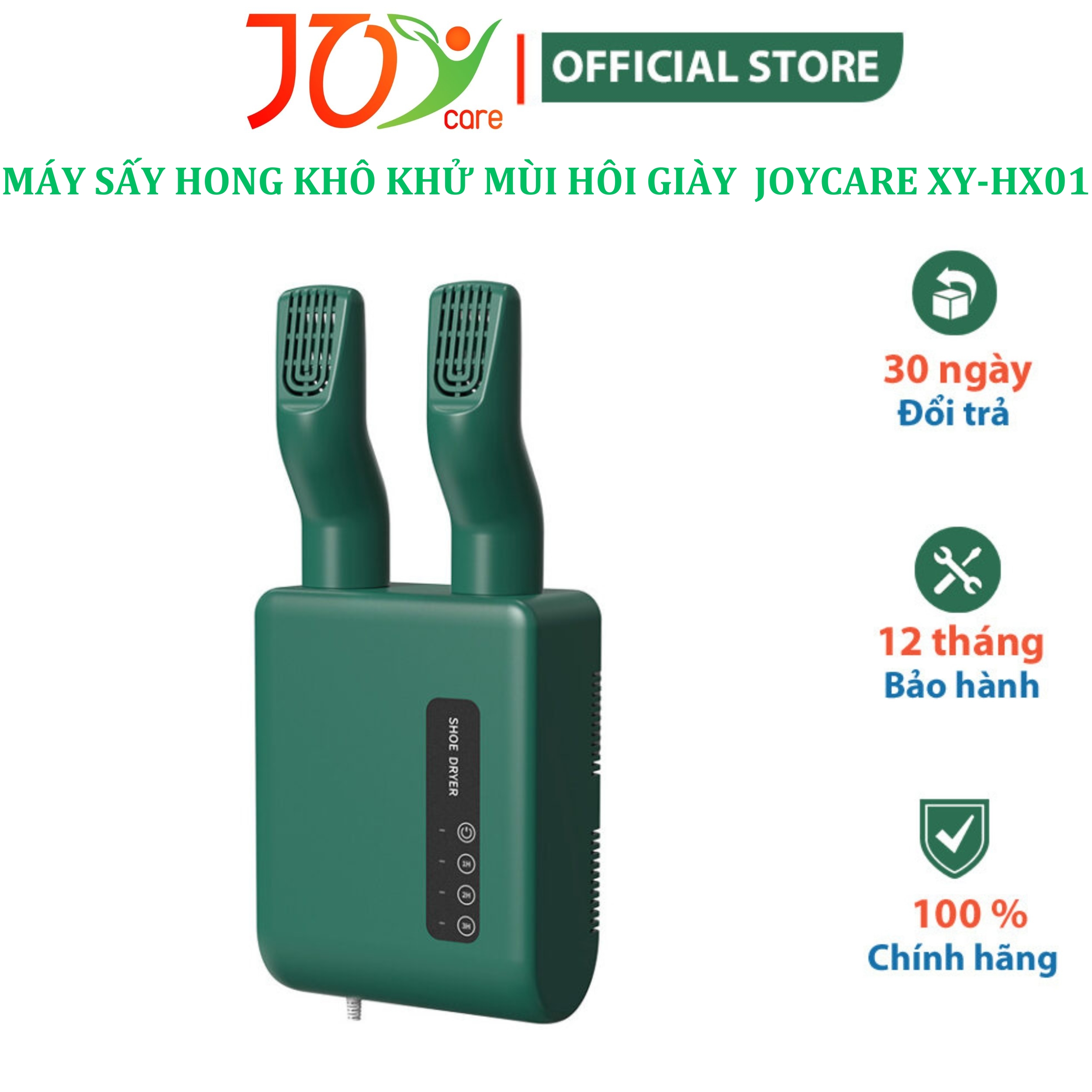 Máy sấy giày, máy hong khô khử mùi hôi giày đa năng Joycare XY-HX01