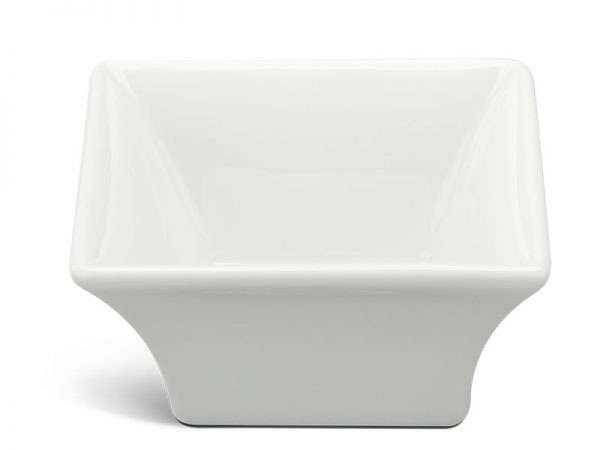 Bộ 6 chén chấm vuông 7 cm – anh vũ lys – trắng ngà