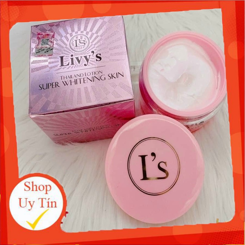 Kem Body LIVY Hồng Thái Lan Phiên bản Cánh Hoa Hồng 250g Trắng Mịn Da Livy's