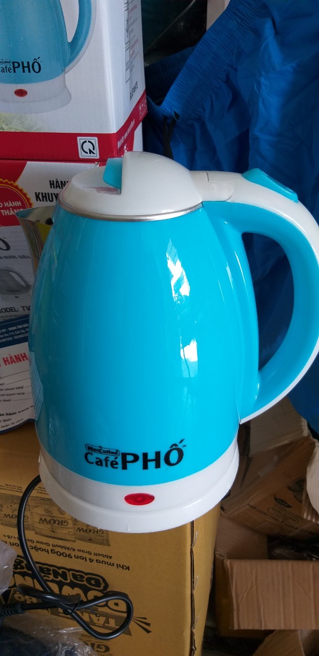 Bình Đun Siêu tốc 2 Lớp Dung Tích 1.8 Lít CAFE PHỐ TẶNG