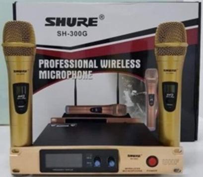 [Hàn nhập] Bộ 2 Micro  SH300G mic vỏ kim loại chuyên karaoke gia đình