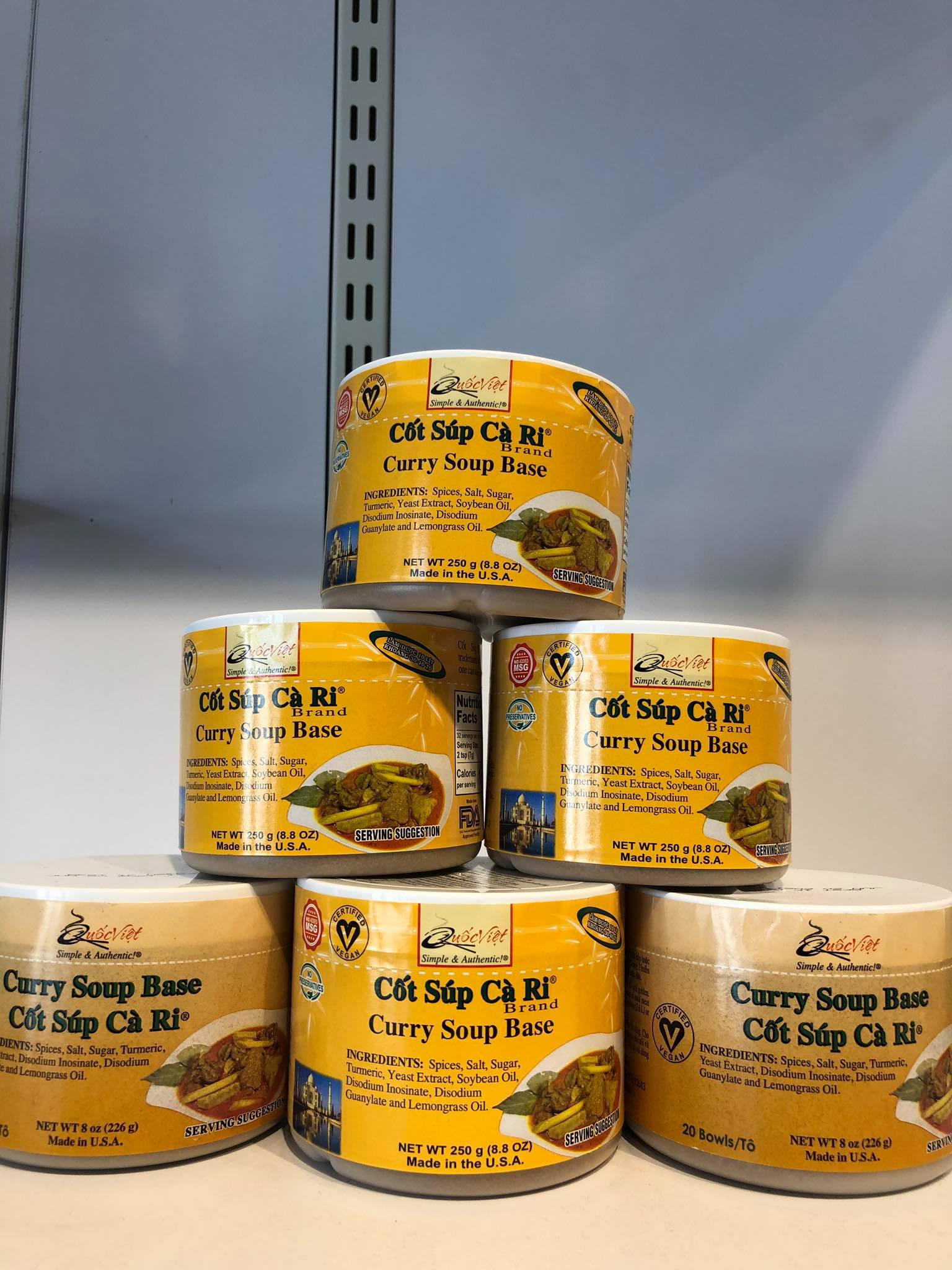 GIA VỊ NẤU CỐT SÚP CÀ RI QUỐC VIỆT FOODS 300G