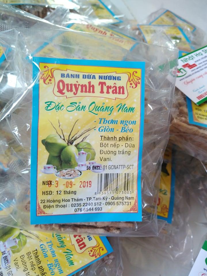 10 gói bánh dừa nướng 140g - Đặc sản Quảng Nam