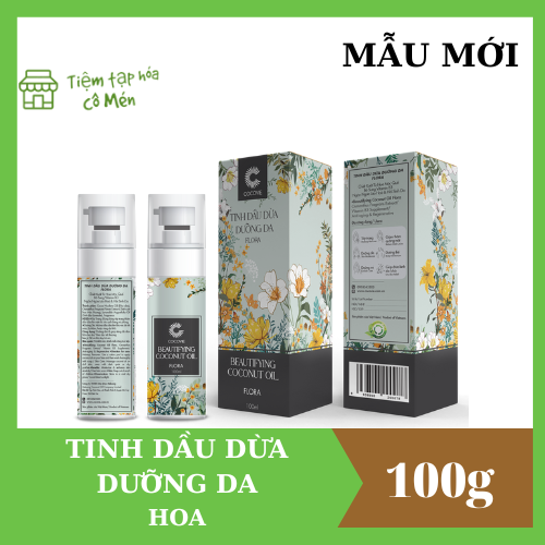 [CHÍNH HÃNG] Tinh Dầu Dừa Dưỡng Da Hoa Cocovie 100ml - [GENUINE] Cocovie Flower Coconut Essential Oil 100ml