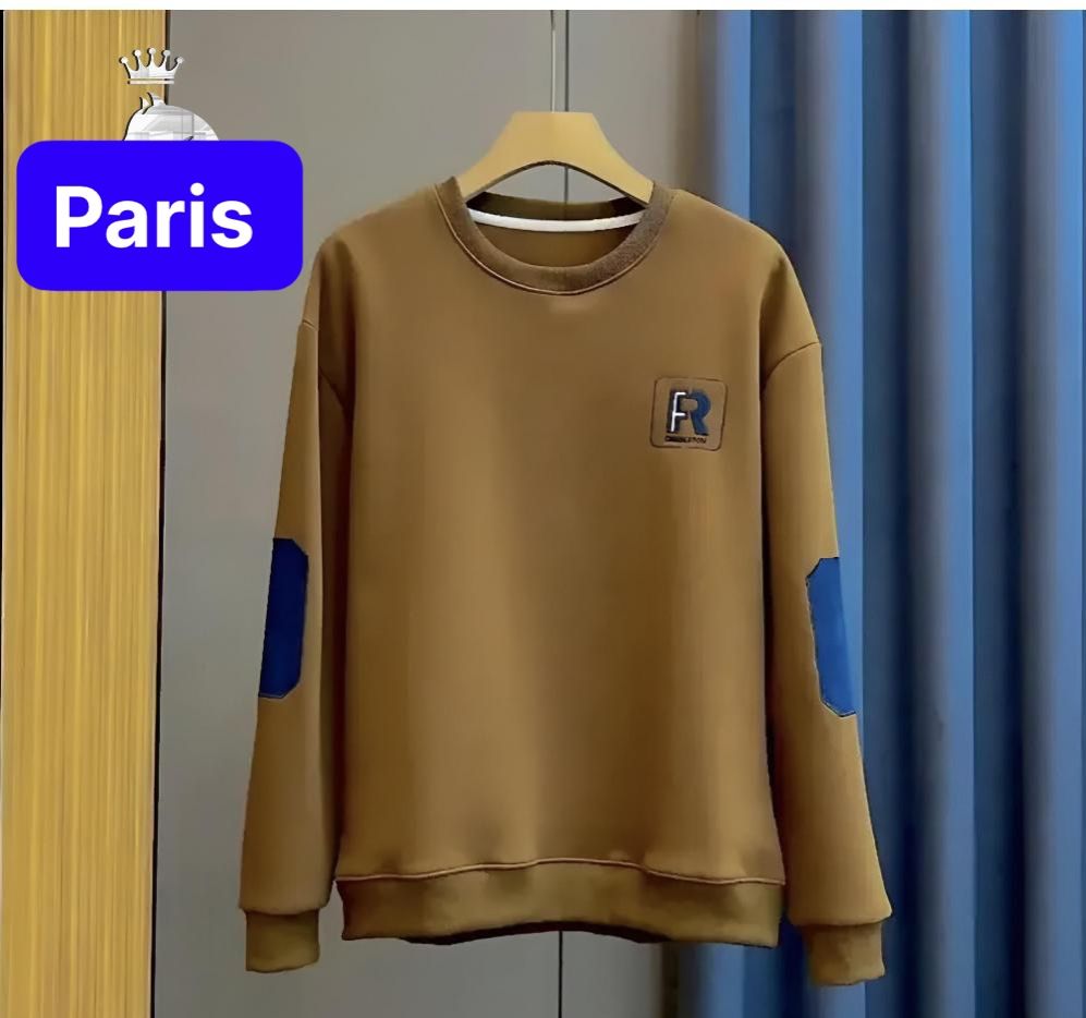 ÁO KHOÁC HOODIE NAM NỮ KHÔNG NÓN LÓT NHUNG TAY DÀI THÊU CHỮ R HOT TREND 2024 - PARIS FASHION