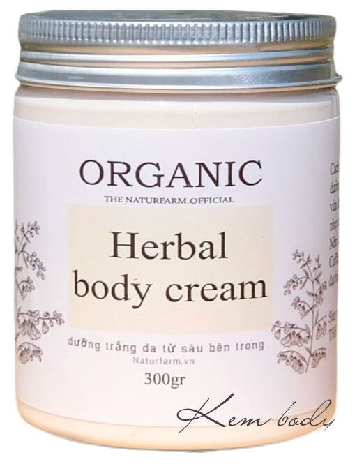 Kem trắng da body Herbal Natural 300GR - Kem body Dưỡng trắng nhanh và lành tính