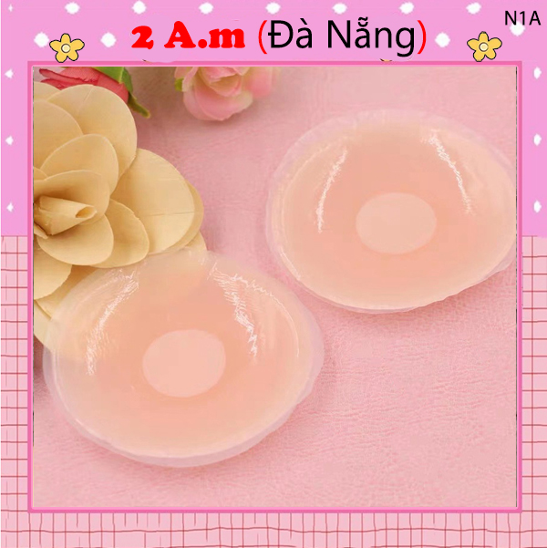 Miếng dán ngực bám dính tốt silicon cao cấp 1 cặp mềm mỏng chống lộ 2am