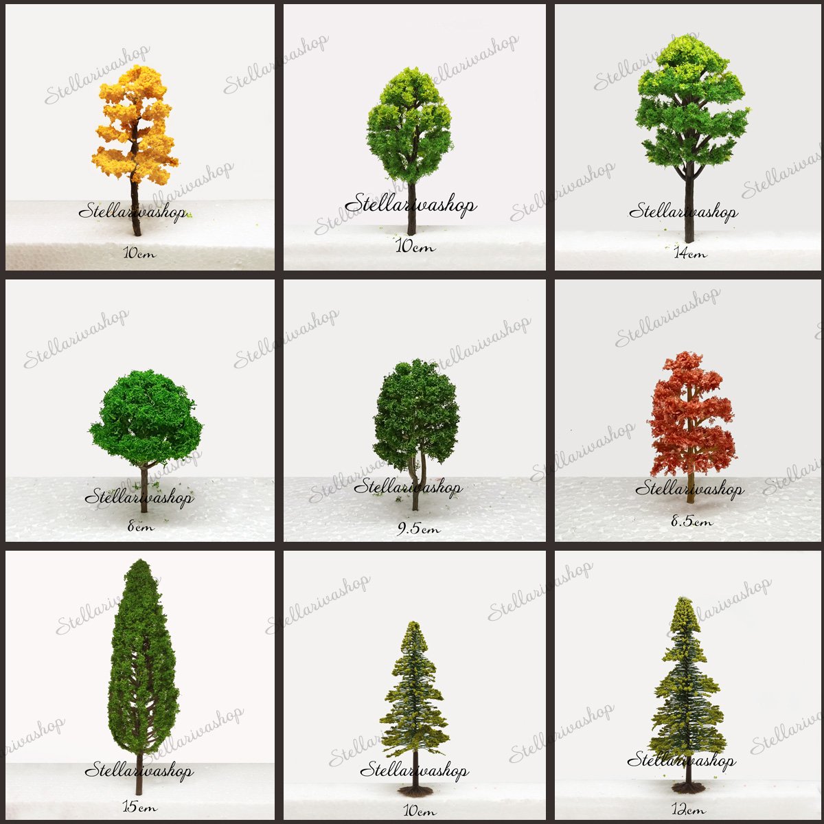 [HCM]Mô hình các loại cây xanh, cây thông trang trí tiểu cảnh thủy sinh terrarium chậu cây cảnh sen đá bánh kem xương rồng