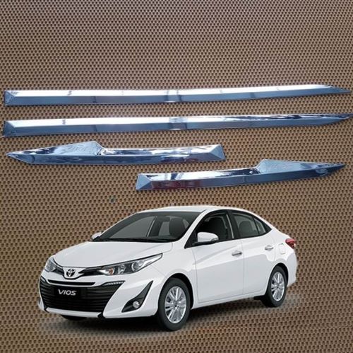 Bộ 4 nẹp viền sườn xe VIOS 2019-2020 mạ crom