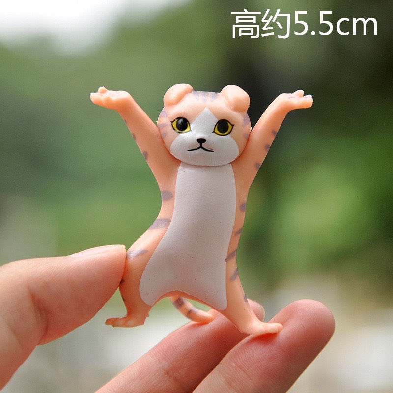 Bộ 6 Mèo nhảy múa - Mô hình trang trí PVC đặc siêu cute