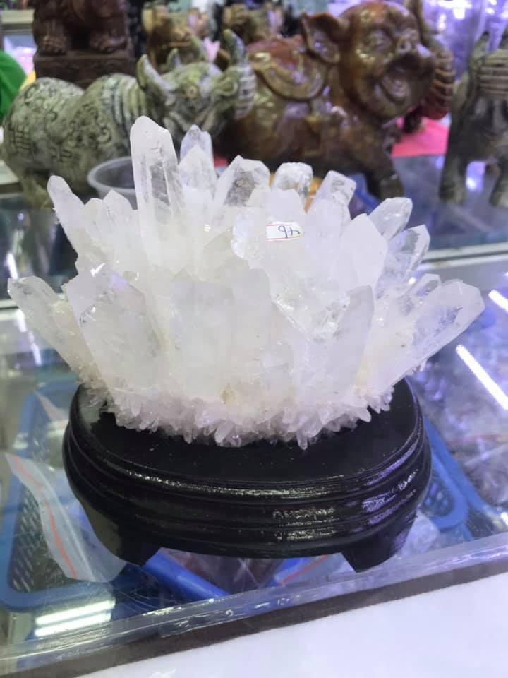 [HCM]BÔNG TINH THỂ THẠCH ANH TRẮNG HÀNG THIÊN NHIÊN