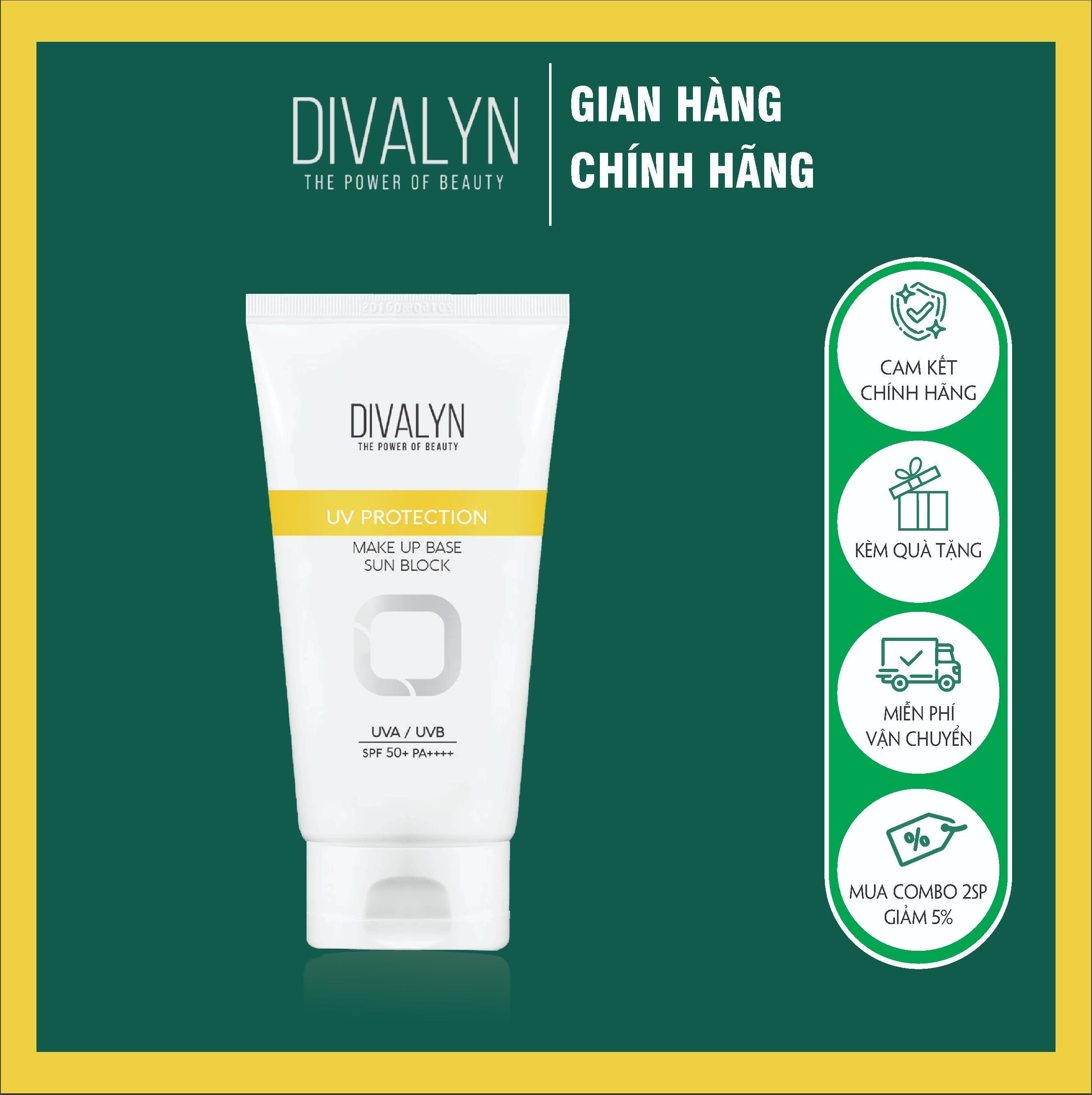 [ CHÍNH HÃNG ] KEM CHỐNG NẮNG DIVA LYN HÀN QUỐC dưỡng trắng da