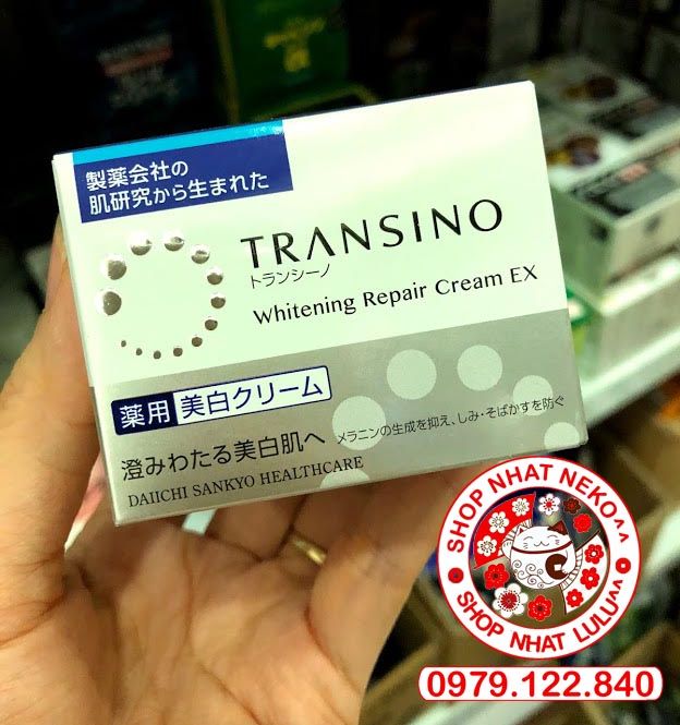 (MỚI 2024) Kem đêm dưỡng trắng dành cho da nám, tàn nhang transino whitening EX 35g Nhật bản