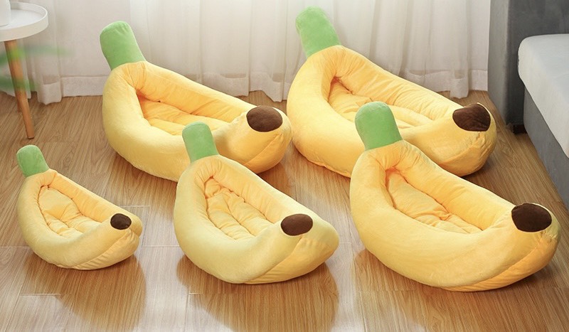 Nệm chuối đủ size êm ái cho chó mèo, nệm cho thú cưng